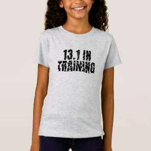 13.1. Halbmarathon-Wettläufer in Breken Glass T-Shirt