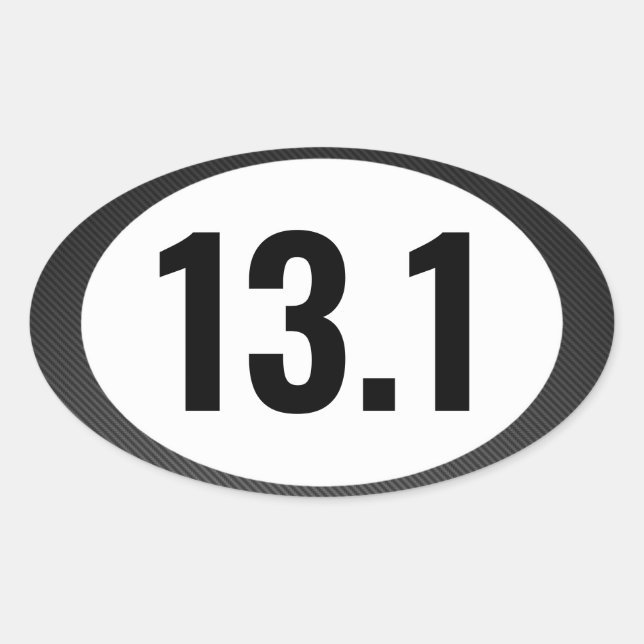 13.1 Laufender Oval-Aufkleber Ovaler Aufkleber (Vorderseite)