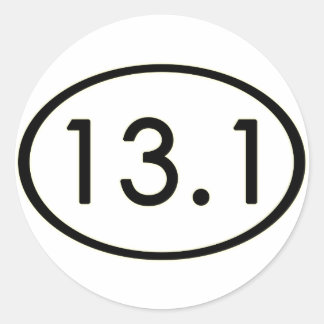 13,1 Meilen Aufkleber