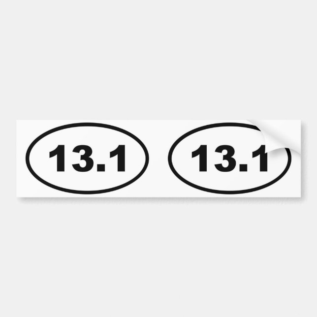 13.1 oval autoaufkleber (Vorne)