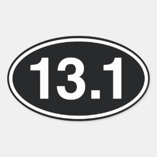 13.1 OVALER AUFKLEBER