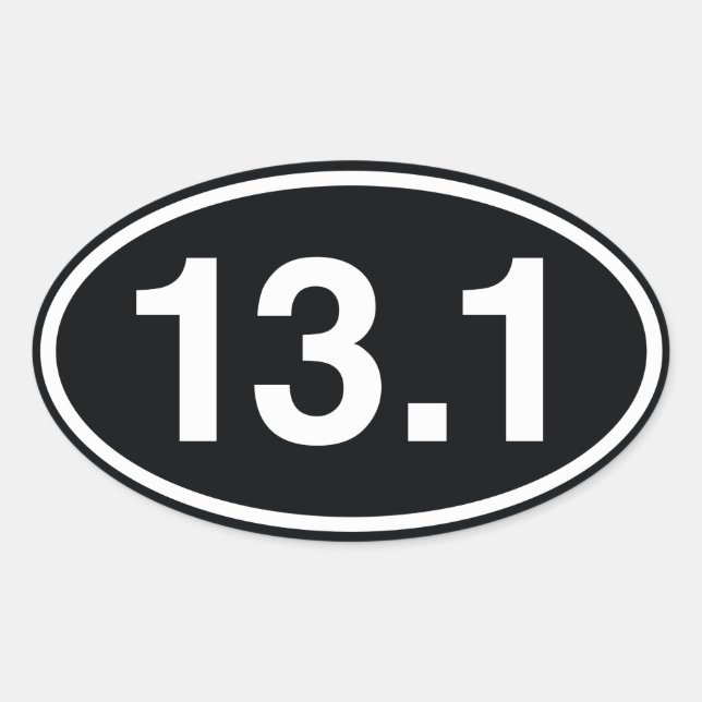 13.1 OVALER AUFKLEBER (Vorderseite)