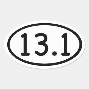 13.1 OVALER AUFKLEBER