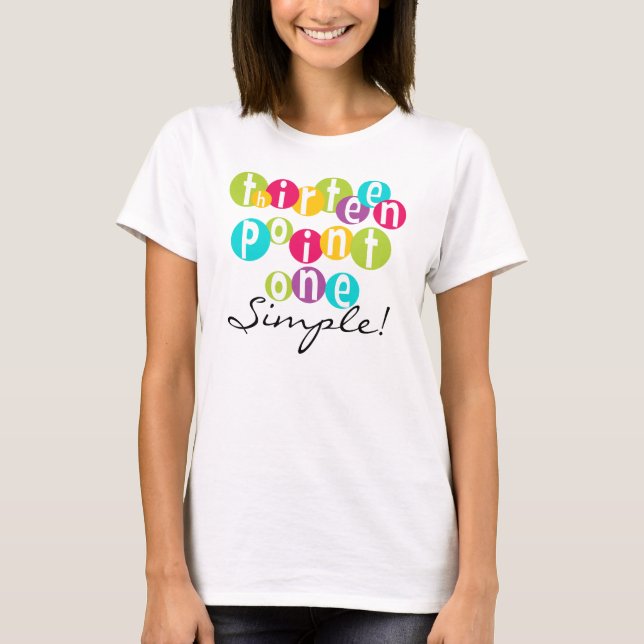 13.1 T-shirts simples (Devant)