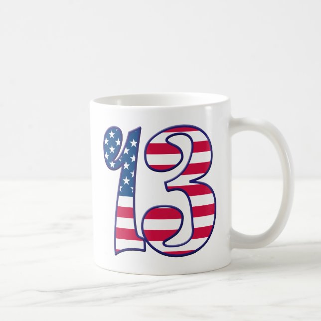 13 Alter USA Kaffeetasse (Rechts)