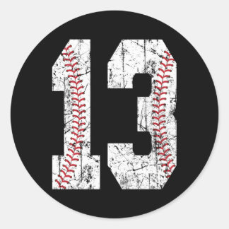 13. Baseball 13.30 Uhr Runder Aufkleber