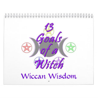 13 buts et calendrier de sagesse de Wiccan