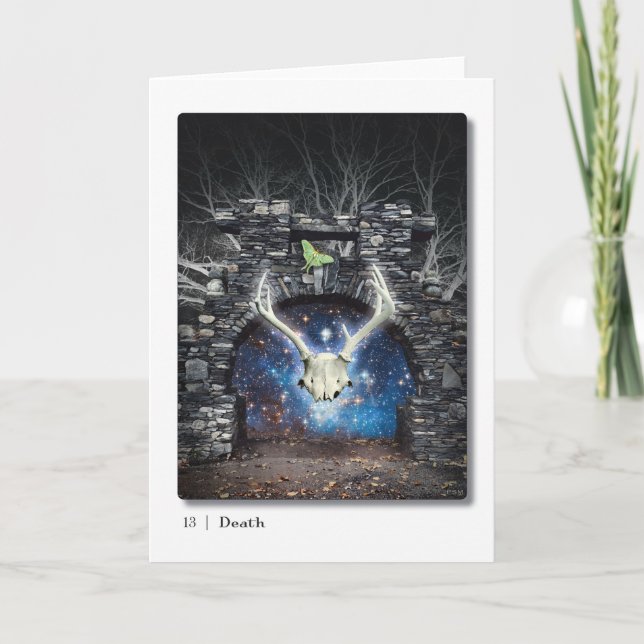 13 Carte de voeux de Tarot de Mort (Devant)