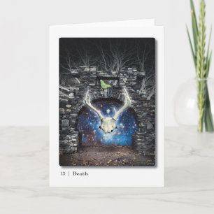 13 Carte de voeux de Tarot de Mort