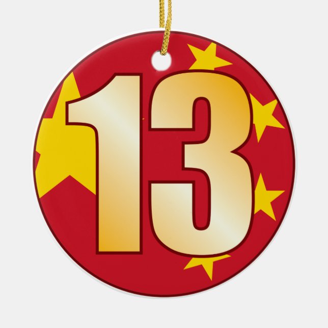 13 CHINA Gold Keramikornament (Vorne)