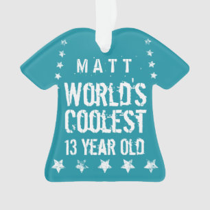 13. Das coolste 13 jährige aquamarine Z13 der Ornament