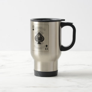 13 de pique : Carte Poker : Mug de voyage : Jack n