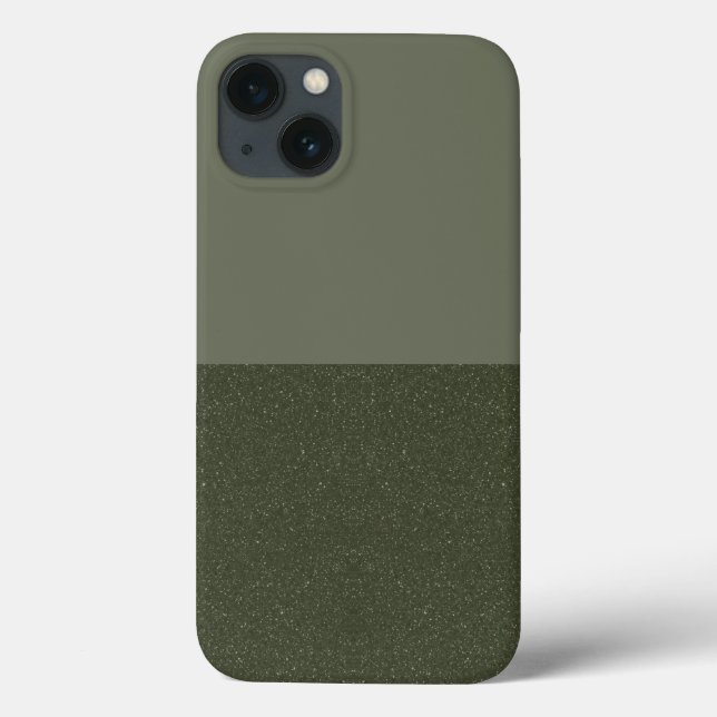 13 Fall mit zwei Tonen Moos Green iPhone - benutze Case-Mate iPhone Hülle (Rückseite)