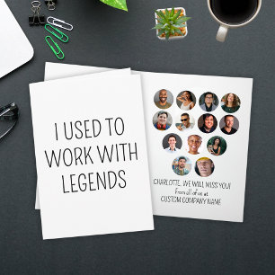 13 Fotos, die ich pflegte, um mit Legends Coworker Karte