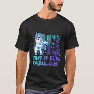 13. Geburtstag 13. Jährige Girl Flossing Prinzessi T-Shirt
