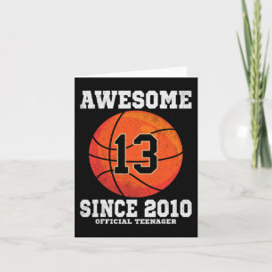 13. Geburtstag Basketball Fan 13 Jahre alt Offizie Karte
