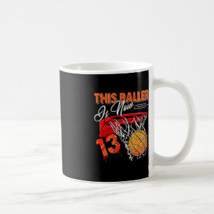 13. Geburtstag Basketball Spaß 13 Jahre alte Kinde Kaffeetasse