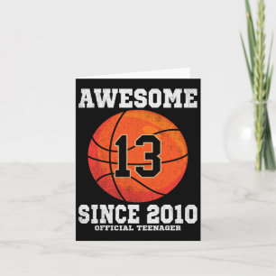 13. Geburtstag Bysketbyll Fan 13 Jahre alt Offizie Karte