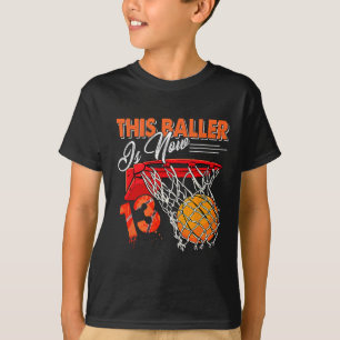 13. Geburtstag Bysketbyll Spaß 13 Jahre Alte Kinde T-Shirt