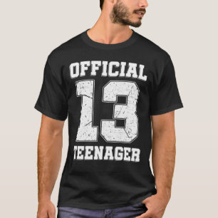 13. Geburtstag Dreizehn Jahre alter Offizieller Te T-Shirt