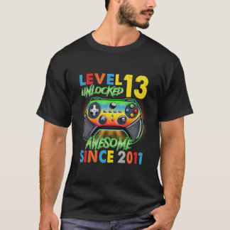 13. Geburtstag Geschenke Jungen Stufe 13 Unverschl T-Shirt