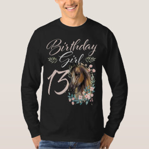 13. Geburtstag Girl Horse 13 Jahre alter Tag T-Shirt