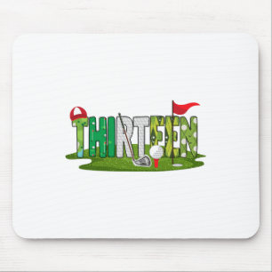 13. Geburtstag Golf Thema 13 Jahre alte Kinder Spo Mousepad