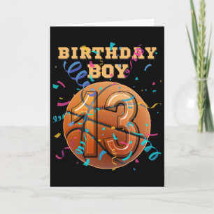 13. Geburtstag Junge Teenager 13 Jahre alte Sketll Karte