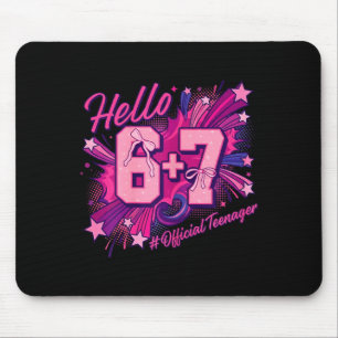 13. Geburtstag Mädchen Teenager sechs sieben Koket Mousepad