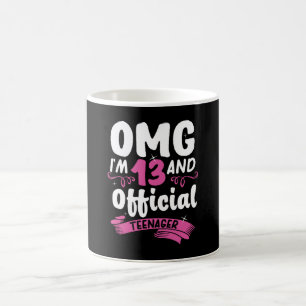 13. Geburtstag Offiziell Teenagermädchen Kaffeetasse
