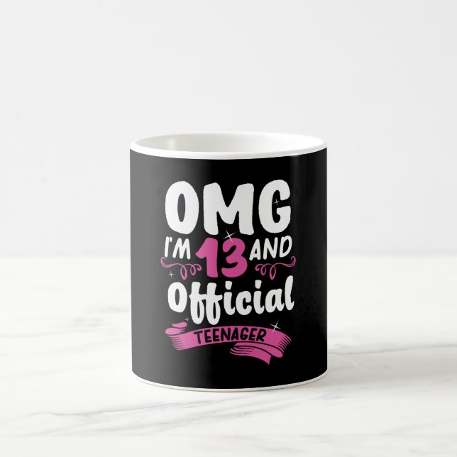 13. Geburtstag Offiziell Teenagermädchen Kaffeetasse (Mittel)