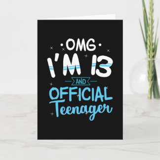 13. Geburtstag Offizieller Teenager-Geschenk Karte
