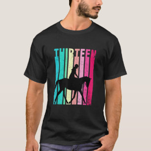 13. Geburtstag Retro Reitsport 13 Jahre alt T-Shirt
