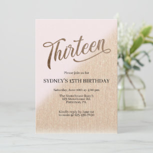 13. Geburtstag, rot und gold, 13.