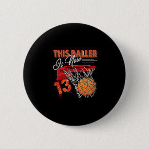13. Geburtstag Sketll Lustiges Geschenk für 13-jäh Button