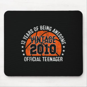 13. Geburtstag Vintag 2010 Offizieller Teenager 13 Mousepad