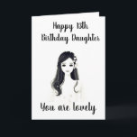 ****13. GEBURTSTAG**** ZU UNSEREM "LIEBEN DAUGHTER KARTE<br><div class="desc">IHRE **LOVELY DAUGHTER** WIRD SICH SO FREUEN,  DIESE KARTE VON "YOU" ZU ERHALTEN,  DASS ALLE WICHTIGEN ****13.***** GEBURTSTAG UND WIRD ES FÜR JEDEN,  DER SICHER BIN!  DENKEN SIE DARAN,  DASS SIE DAS ALTER IN ZWEITEN FÄLLEN "ÄNDERN" KÖNNEN,  WENN ERFORDERLICH:)</div>