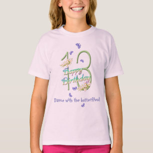 13. Geburtstags-Schmetterling-Dance-Shirt T-Shirt