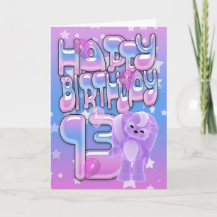 13. Geburtstagskarte, Happy Birthday Karte