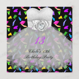 13. Geburtstagsparty Girls 13 Teen Einladung
