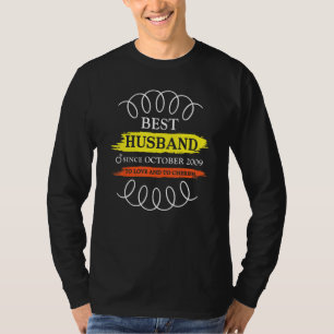 13. Hochzeit Jubiläum Bestes Ehemann seit Oktober T-Shirt
