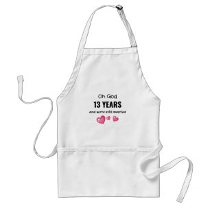 13. Hochzeit-Jubiläum Funny-Geschenk für ihn ode Schürze