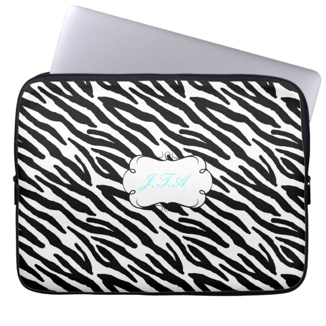 13" Initialenschwarzgrau des Laptopkastens mit Laptopschutzhülle (Vorderseite)