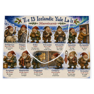 13 Isländische Weihnachtsmänner Weihnachten reykja Große Geschenktüte