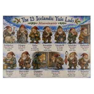 13 Isländische Weihnachtsmänner Weihnachten reykja Schneidebrett