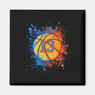 13 Jahre alt 13. Geburtstag Basketball Geschenk fü Magnet
