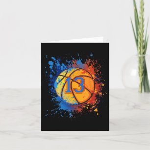 13 Jahre alt 13. Geburtstag Bysketbyll Geschenk fü Karte