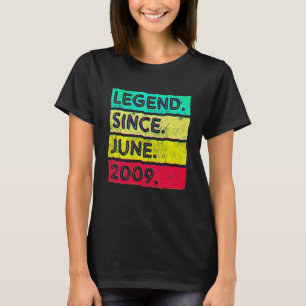 13 Jahre alte Vintage Legende seit Juni 2009 13. B T-Shirt