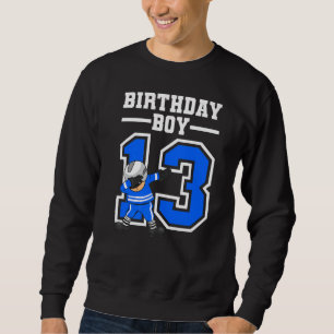 13 Jahre alter Eishockeyspieler Kinder 13. Geburts Sweatshirt