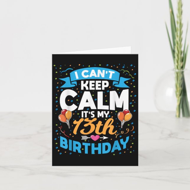 13 Jahre altes Geschenk kann ich nicht Behalten Ru Karte (Vorderseite)